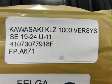 Felga koŁo przÓd kawasaki klz 1000 versys se 19-24 felga prosta ok u-11 41073077918f