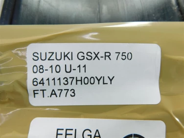 Felga koŁo tyŁ suzuki gsx-r 750 08-10 felga prosta ok u-11 6411137h00yly
