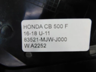Plastik wypeŁnienie owiewka honda cb 500 f 16-18 u-11 83521-mjw-j000