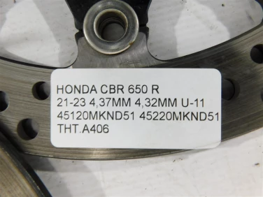 Tarcza hamulcowa tyŁ honda cbr 650 r 21-23 4,37mm 4,32mm u-11 45120mknd51 45220mknd51
