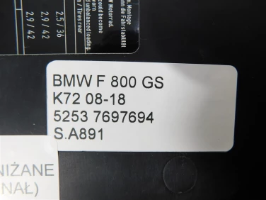 Siedzenie kanapa fotel bmw f 800 gs k72 08-18 5253 7697694