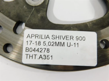 Tarcza hamulcowa tyŁ aprilia shiver 900 17-18 5,02mm u-11 b044278