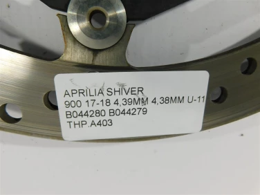 Tarcza hamulcowa przÓd aprilia shiver 900 17-18 4,39mm 4,38mm u-11 b044280 b044279