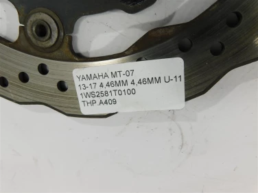 Tarcza hamulcowa przÓd yamaha mt-07 13-17 4,46mm 4,46mm u-11 1ws2581t0100