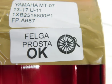 Felga koŁo przÓd yamaha mt-07 13-17 felga prosta ok u-11 1xb2516800p1