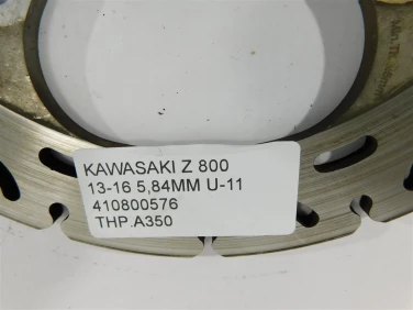 Tarcza hamulcowa przÓd kawasaki z 800 13-16 5,84mm u-11 410800576