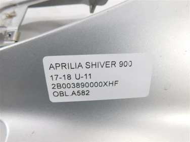 Owiewka bok boczna lewa aprilia shiver 900 17-18 u-11 2b003890000xhf