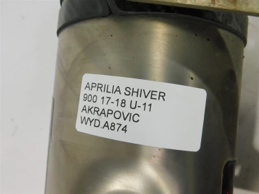 Wydech koŃcowy tŁumik aprilia shiver 900 17-18 u-11 akrapovic
