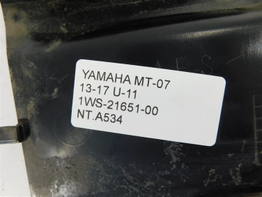 Nadkole bŁotnik tyŁ plastik yamaha mt-07 13-17 u-11 1ws-21651-00