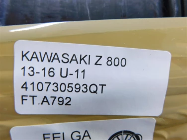 Felga koŁo tyŁ kawasaki z 800 13-16 felga prosta ok u-11 410730593qt