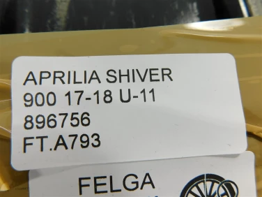 Felga koŁo tyŁ aprilia shiver 900 17-18 felga prosta ok u-11 896756