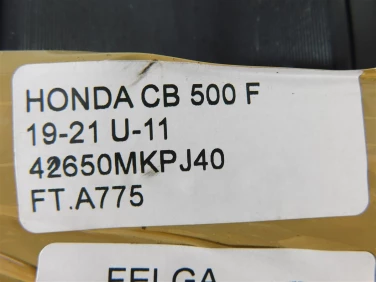 Felga koŁo tyŁ honda cb 500 f 19-21 felga prosta ok u-11 42650mkpj40