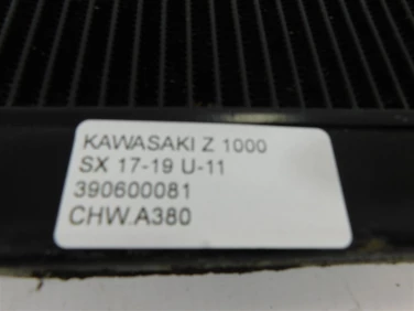 ChŁodnica wody przÓd kawasaki z 1000 sx 17-19 u-11 390600081