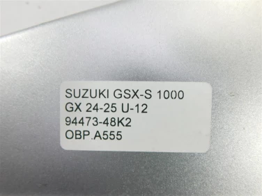 Owiewka bok boczna prawa suzuki gsx-s 1000 gx 24-25 u-12 94473-48k2