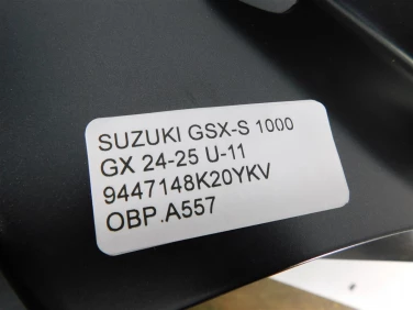 Owiewka bok boczna prawa suzuki gsx-s 1000 gx 24-25 u-11 9447148k20ykv