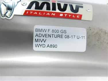 Wydech koŃcowy tŁumik bmw f 800 gs adventure 08-17 u-11 mivv