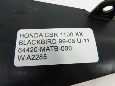 Plastik wypeŁnienie owiewka honda cbr 1100 xx blackbird 99-06 u-11 64420-matb-000