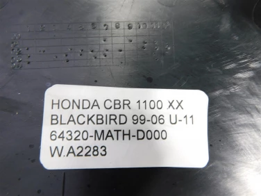 Plastik wypeŁnienie owiewka honda cbr 1100 xx blackbird 99-06 u-11 64320-math-d000