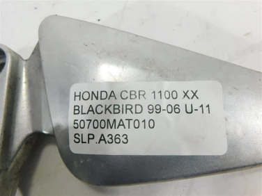 Set podnÓŻek lewy przÓd honda cbr 1100 xx blackbird 99-06 u-11 50700mat010