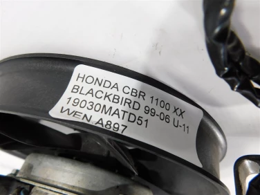 Wentylator wiatrak chŁodnica honda cbr 1100 xx blackbird 99-06 u-11 19030matd51