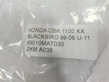 Zestaw kluczy motocyklowych honda cbr 1100 xx blackbird 99-06 u-11 89010matd30