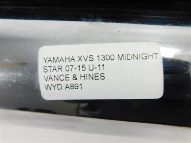 Wydech koŃcowy tŁumik yamaha xvs 1300 midnight star 07-15 u-11 vance & hines