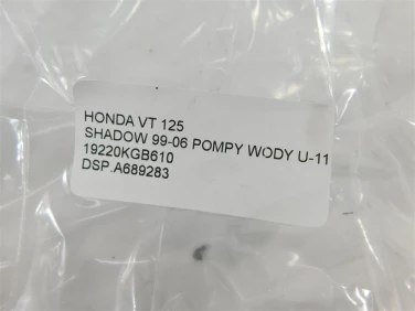 Dekiel kapa silnik prawa honda vt 125 shadow 99-06 pompy wody u-11 19220kgb610