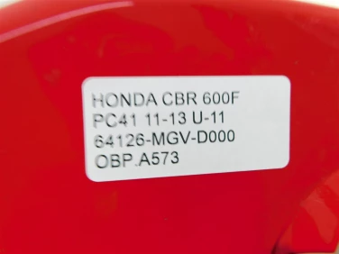 Owiewka bok boczna prawa honda cbr 600f pc41 11-13 u-11 64126-mgv-d000