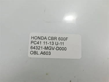 Owiewka bok boczna lewa honda cbr 600f pc41 11-13 u-11 64321-mgv-d000