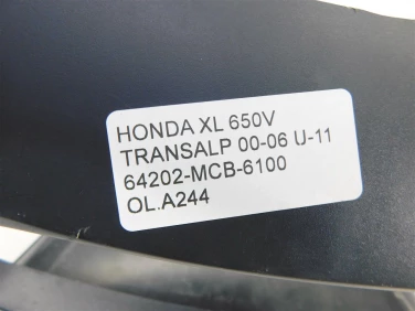 OsŁona licznik przÓd plastik honda xl 650v transalp 00-06 u-11 64202-mcb-6100