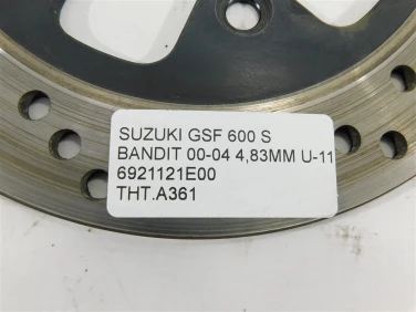 Tarcza hamulcowa tyŁ suzuki gsf 600 s bandit 00-04 4,83mm u-11 6921121e00