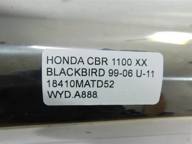 Wydech koŃcowy tŁumik honda cbr 1100 xx blackbird 99-06 u-11 18410matd52