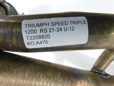 Kolanko kolektor wydech triumph speed triple 1200 rs 21-24 u-12 t2208820