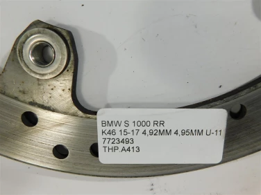 Tarcza hamulcowa przÓd bmw s 1000 rr k46 15-17 4,92mm 4,95mm u-11 7723493