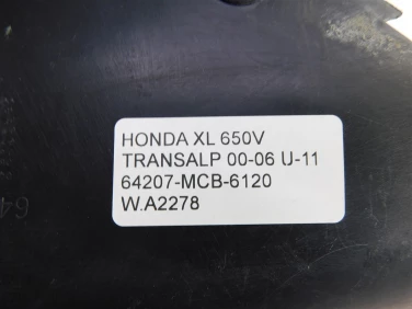 Plastik wypeŁnienie owiewka honda xl 650v transalp 00-06 u-11 64207-mcb-6120