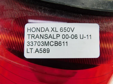 Lampa tyŁ tylna honda xl 650v transalp 00-06 u-11 33703mcb611
