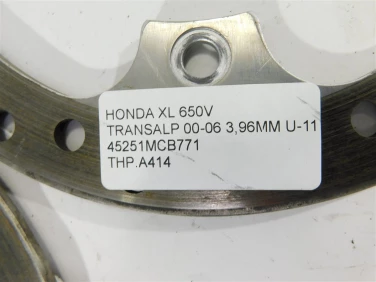 Tarcza hamulcowa przÓd honda xl 650v transalp 00-06 3,96mm u-11 45251mcb771