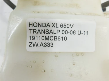 Zbiorniczek wody pŁynu honda xl 650v transalp 00-06 u-11 19110mcb610