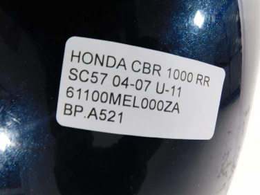 BŁotnik przÓd przedni honda cbr 1000 rr sc57 04-07 u-11 61100mel000za