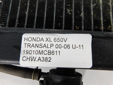 ChŁodnica wody przÓd honda xl 650v transalp 00-06 u-11 19010mcb611