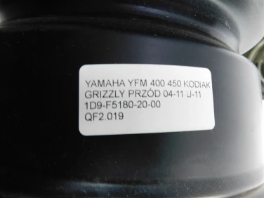 Felga dwie sztuki yamaha yfm 400 450 kodiak grizzly przÓd 04-11 u-11 1d9-f5180-20-00