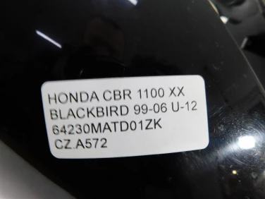 Czacha czasza owiewka przÓd honda cbr 1100 xx blackbird 99-06 u-12 64230matd01zk