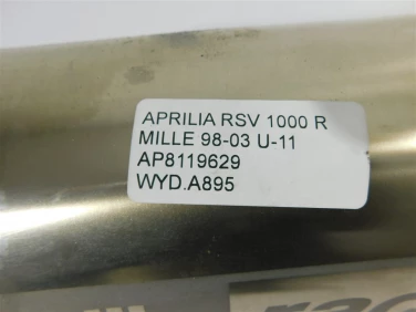 Wydech koŃcowy tŁumik aprilia rsv 1000 r mille 98-03 u-11 ap8119629