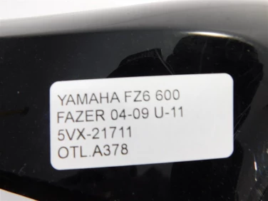 Ogon owiewka tyŁ lewy yamaha fz6 600 fazer 04-09 u-11 5vx-21711