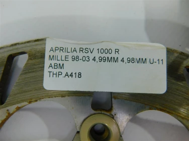 Tarcza hamulcowa przÓd aprilia rsv 1000 r mille 98-03 4,99mm 4,98mm u-11 abm