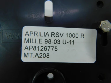 Mocowanie tablicy bŁotnik aprilia rsv 1000 r mille 98-03 u-11 ap8126775