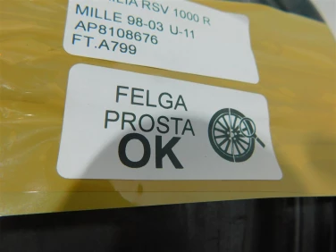 Felga koŁo tyŁ aprilia rsv 1000 r mille 98-03 u-11 ap8108676