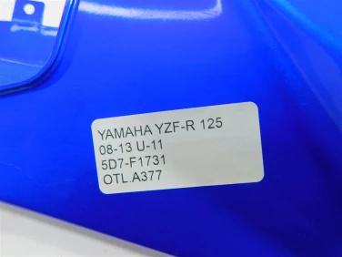 Ogon owiewka tyŁ lewy yamaha yzf-r 125 08-13 u-11 5d7-f1731