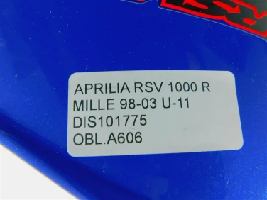 Owiewka bok boczna lewa aprilia rsv 1000 r mille 98-03 u-11 dis101775