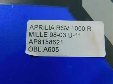 Owiewka bok boczna lewa aprilia rsv 1000 r mille 98-03 u-11 ap8158621